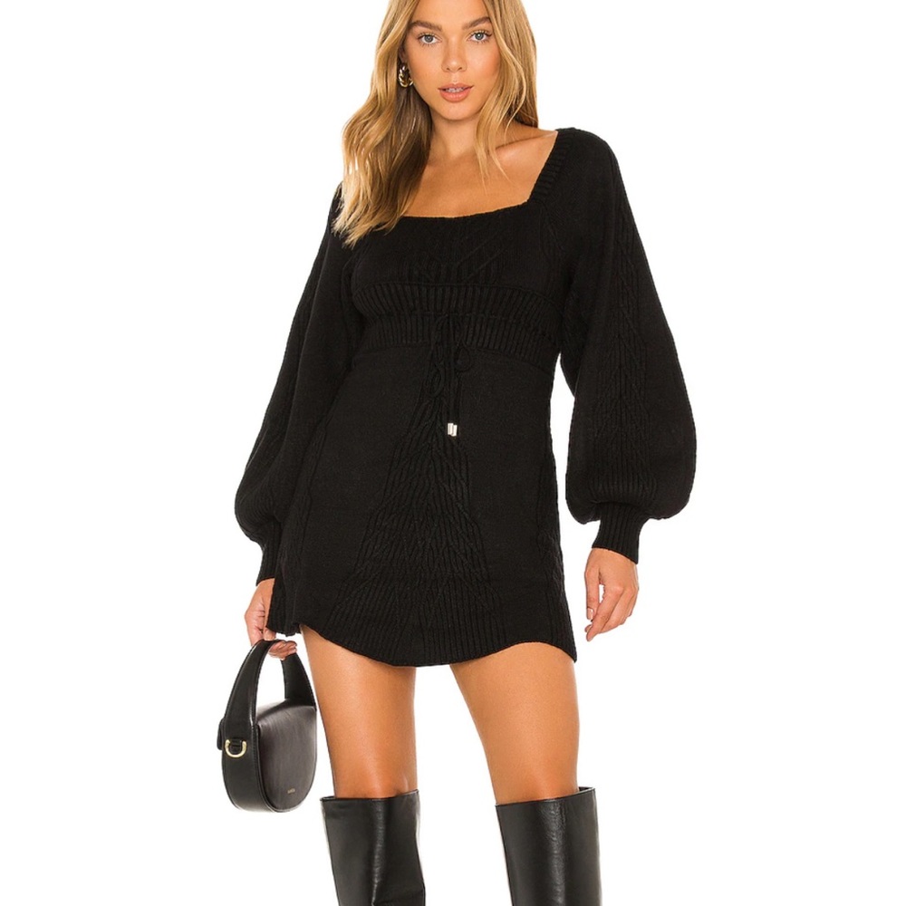 Free people Emmaline Mini Dress in Black